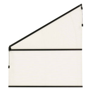 Plissegardin COMFORT til gavlvindu dobbel duk