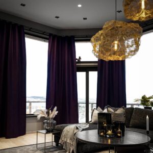 In the dark Melange - lysdempende gardin - Wavebånd