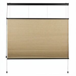 Plissegardin BASIC opp og ned med snorbetjening dobbel duk