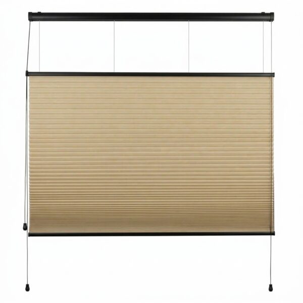 Plissegardin BASIC opp og ned med snorbetjening dobbel duk 3 - P1710