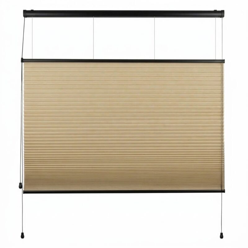 Plissegardin BASIC opp og ned med snorbetjening dobbel duk 3 - P1710